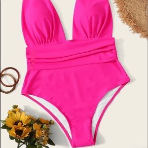 Neon Pink Swimsuit